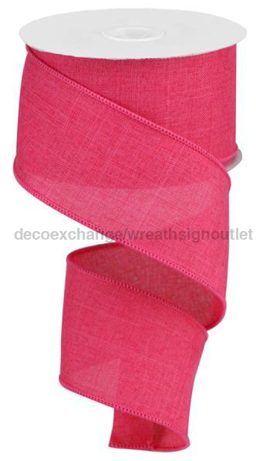 2.5"X50Yd Royal Burlap Hot Pink RG527911 - DecoExchange