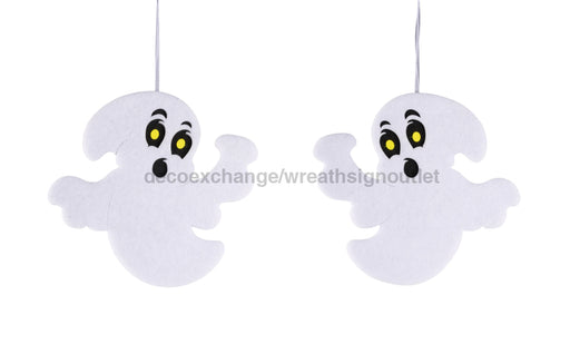 2 Asst 13’’Wx11.75’’H Foam/Felt Ghost Orn White/Black HH3950 Pick