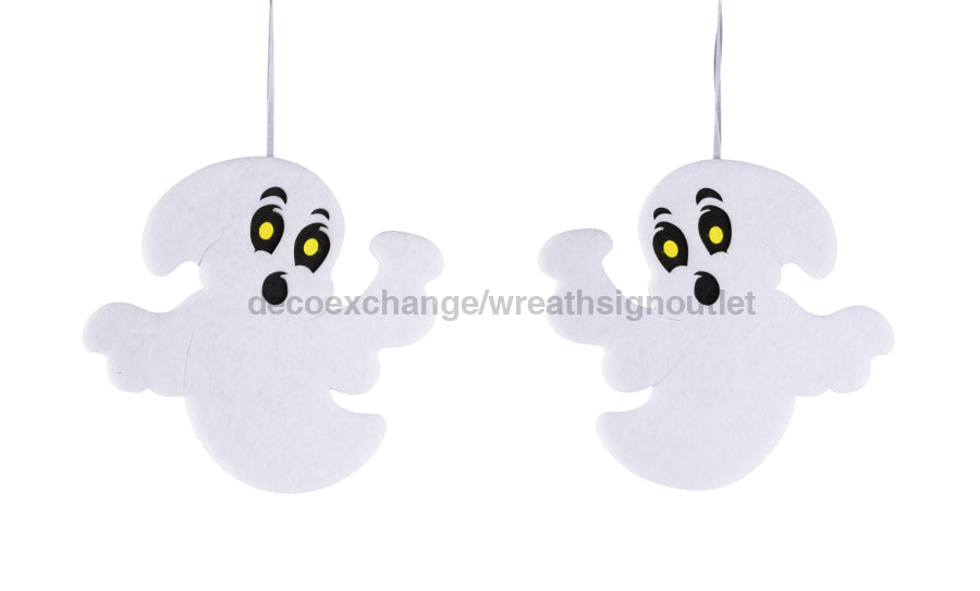 2 Asst 13’’Wx11.75’’H Foam/Felt Ghost Orn White/Black HH3950 Pick