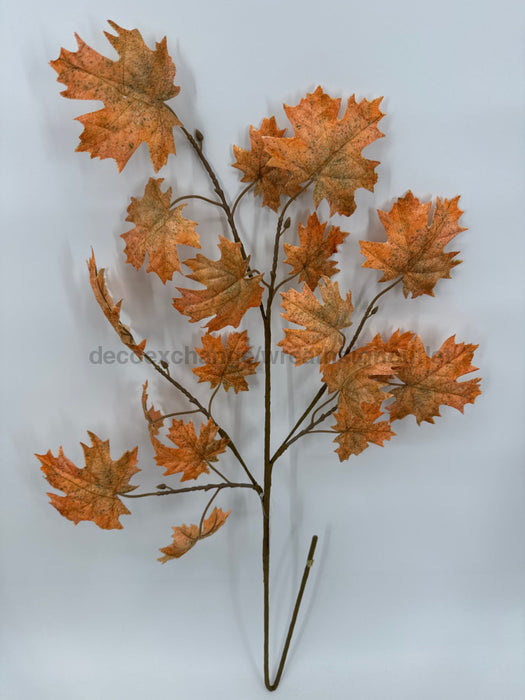 2 asst 38’’ Velvet Maple Leaf Spray F4502383 Pick