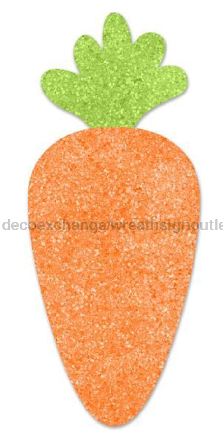 20Oah Thick Glittered Eva Carrot Orange/Green/White Ms1694 Sign