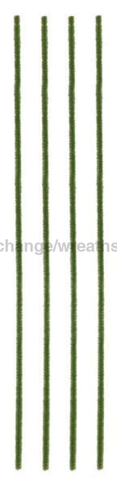 20"L X 6Mm Chenille Stems 50Ea/Bg, Moss Green MA200230 - DecoExchange