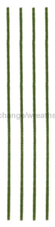 20"L X 6Mm Chenille Stems 50Ea/Bg, Moss Green MA200230 - DecoExchange