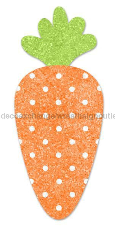 20Oah Glittered Eva Polka Dot Carrot Orange/Green/White Ms1697 Sign