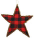 21.5" Vine Check Star Red/Black/Natural KG302724 - DecoExchange