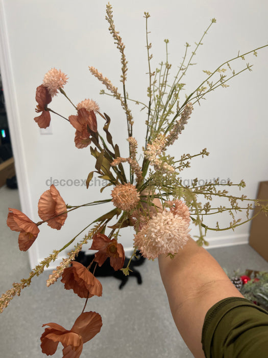 21 In Poppy Cattail Mixed 40375-BRN Pick