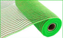 21X10Yd Matte Wide Foil Mesh Lime Green/Matte Red Ry950070