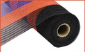 21"X10Yd Poly/Faux Jute Wide Stripe Black/Orange/Purple RY9301E9 - DecoExchange