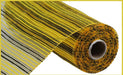 21’X10Yd Wide Stripe Mesh Yellow/Black Re990242
