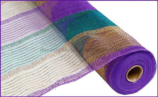21X10Yd Wide Tinsel/Pp/Foil Mesh Mardi Gras Ry940173