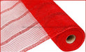 21"X10Yd Wide Tinsel/Pp/Foil Mesh Red RY940124 - DecoExchange®