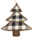 22.5"H X 19"L Vine Check Tree Black/White/Natural KG3044 - DecoExchange