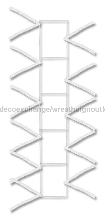 22"Lx4"W Wire Work Pencil Rail White XX759827 - DecoExchange