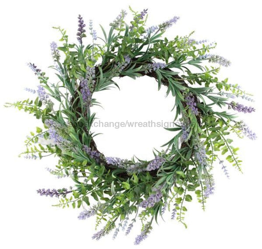 22Dia Lavender Wreath Lavender/Green Fr6629 Base
