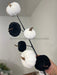 22In Branch Blackwhite Velvet Gold Stem Mini Pumpkins IP530502 Pick