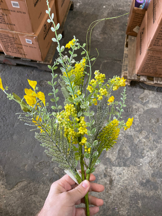 23 In Yellow Berry Spray 60919-Yel - DecoExchange