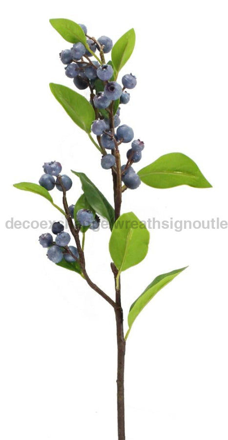 23’L Blueberry Branch Blue Ec824303 Greenery