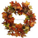 24Dia Maple Leaf Wreath Fall/Natural Ha1334 Base