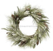 24Dia Frosted Mix White Pine Wreath Tt Green/White Xx1937