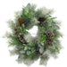 24"Dia Juniper/Mixed Pine Wreath Mixed Green/Silver XX8180 - DecoExchange