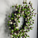 24"Dia Round Mixed Ball Wreath Green/Cream/Brown HA1023R3 - DecoExchange