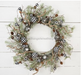 24In Wreath-Country Gingham Holidays-Black White 28350 Base