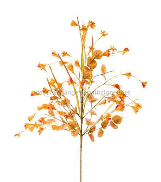 24’’L Paper Flower/Grass Bush Orange/Yellow - Y114 HA173520 Pick