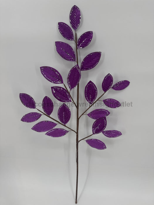 25.5’’ Bright Purple Leaf Spray F4531043 Pick