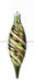 250MM SWIRL FINIAL Woody Glitz Lime/Brown ornament XY4730HJ - DecoExchange