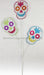 25’’L Glitter Sugar Skull Pick X3 3 Asst Colors HH1185 Pick