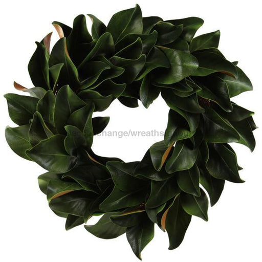 26’Dia Magnolia Leaf Wreath Green Fr6650 Base