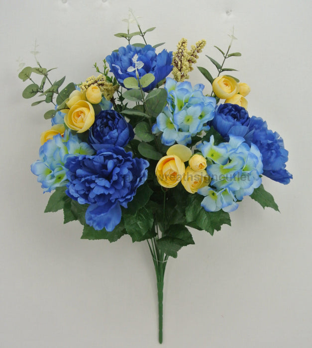 26 In Peony Ranunculus 82552-BLYEL Greenery