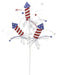 26"L FIRECRACKER GLITTER TWIG SPRAY X 3 Red/White/Blue HJ0024 - DecoExchange
