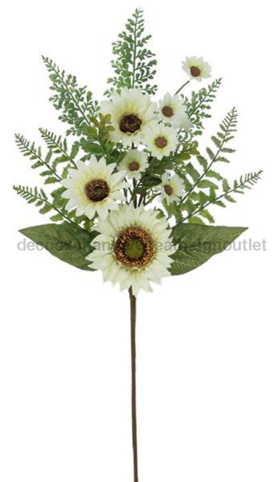 26"L Sunflower Bush Cream FN164435 - DecoExchange®