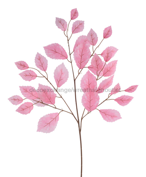 28’’L Rose Leaf Spray 12Pc/Bdl Pink FG663322 Greenery