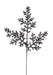 29’’L Glitter/Sequin Arborvitae Spray Black XS238502 Pick