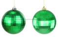 2Asst 150Mm Disco Ball Ornament S/M Emerald Green Xj520206 Attachment
