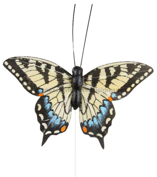 3.25’ Tiger Swallowtail Butterfly W/10’Wire Yellow/Black Pack Of 12 Mb9778 Attachment