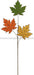 30.75"L Felt Maple Leaf Spray Brown/Moss/Orange/Mustard HA9035 - DecoExchange®