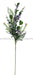 30’L Beaded Flower/Spike/Leaf Spray Lvndr/Crm White/Green Fh7996 Greenery