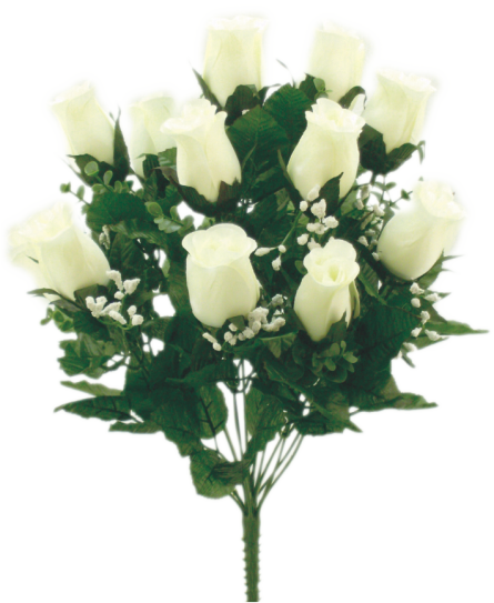 Color Fast Printed Rose Bud - 14 Eucalyptus - 18" 31487CM - DecoExchange®