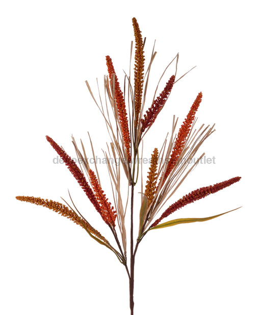 31’’L Amaranthus/Pvc/Grass Spray Mustard/Rust/Orange HA1868AX Greenery