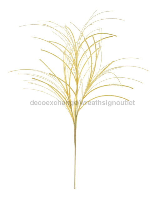 31’’L Glitter/Mini Bead/Fishline Spray Iridescent Yellow MN032929 Pick