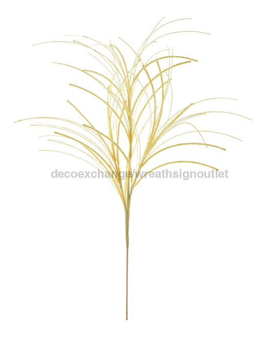 31’’L Glitter/Mini Bead/Fishline Spray Iridescent Yellow MN032929 Pick