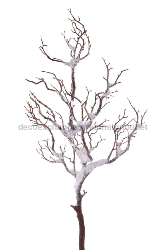 31’’L Snowy Twig Branch Natural/White XV761627 Greenery