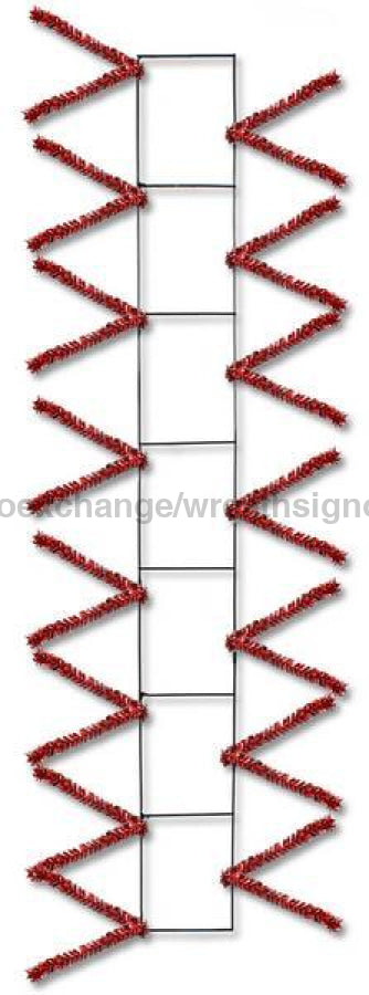 36’Lx4’W Wire Pencil Work Rail Metallic Red Xx758724 Base