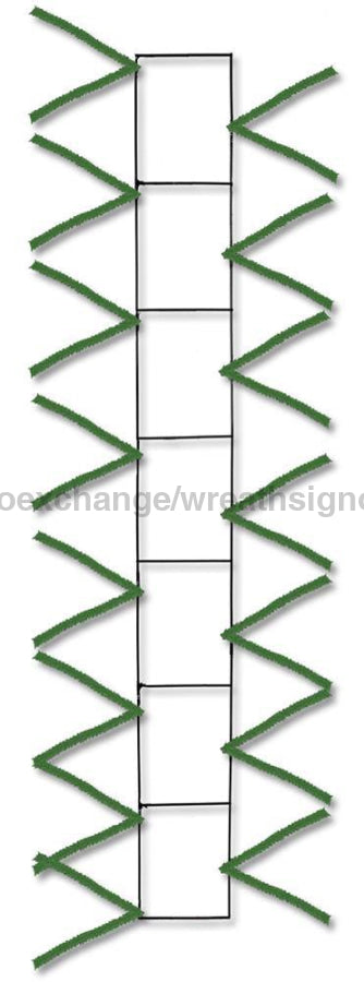 36’’Lx4’’W Wire Pencil Work Rail Tt Green XX758509 Base