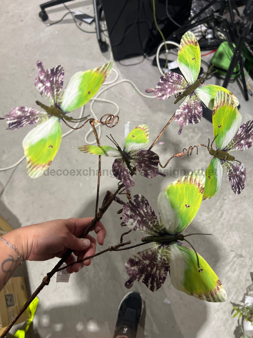 37In Butterfly Spray PS1018 GREEN PURPLE Pick