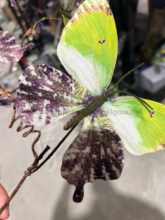 37In Butterfly Spray PS1018 GREEN PURPLE Pick