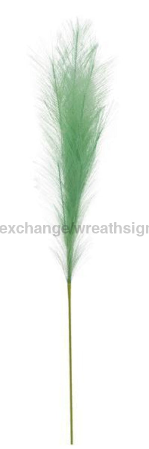 38L Fabric Grass Plume Spray Mint Green Fg601483 Greenery